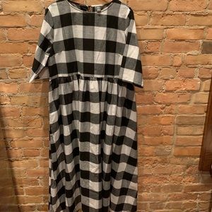 3/4 Sleeve Maxi Dress